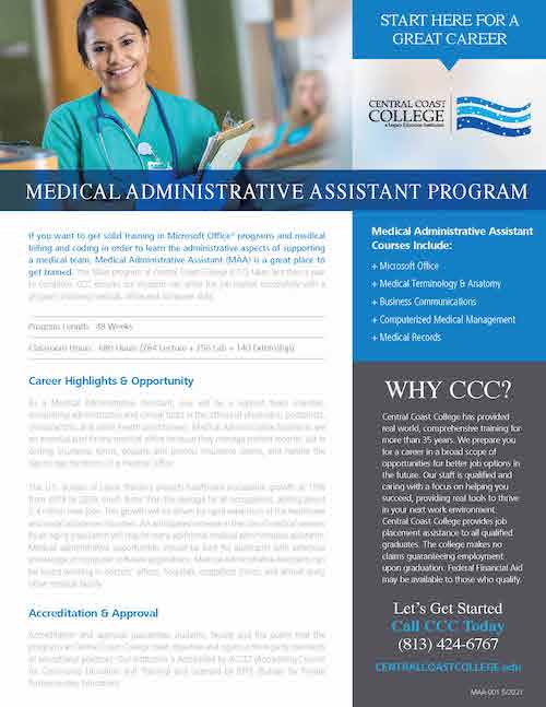 Medical Administrative Assistant in Salinas, CA Central Coast College