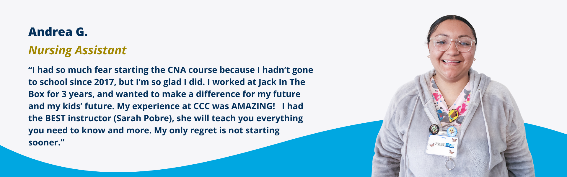 nursing assistant student testimonial